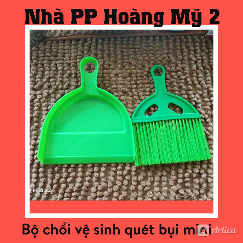 [HCM]Bộ Chổi Quét Bụi Và Hốt Rác Mini
