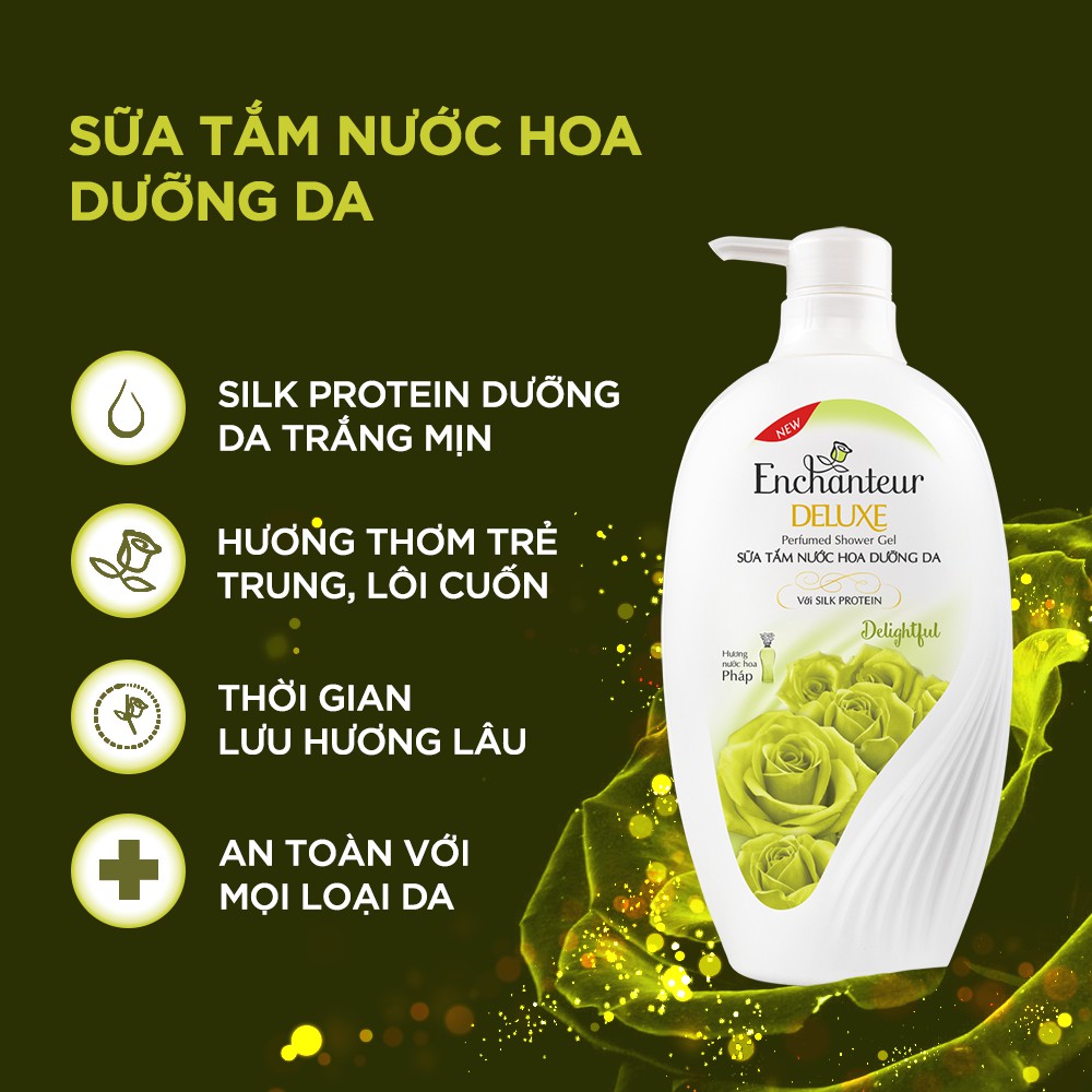 Sữa Tắm Nước Hoa dưỡng da Enchanteur 650gr/chai