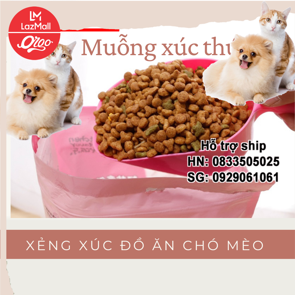 Muỗng Xẻng xúc thức ăn cho thú cưng (Muỗng xúc thức ăn/ hạt cho chó mèo)