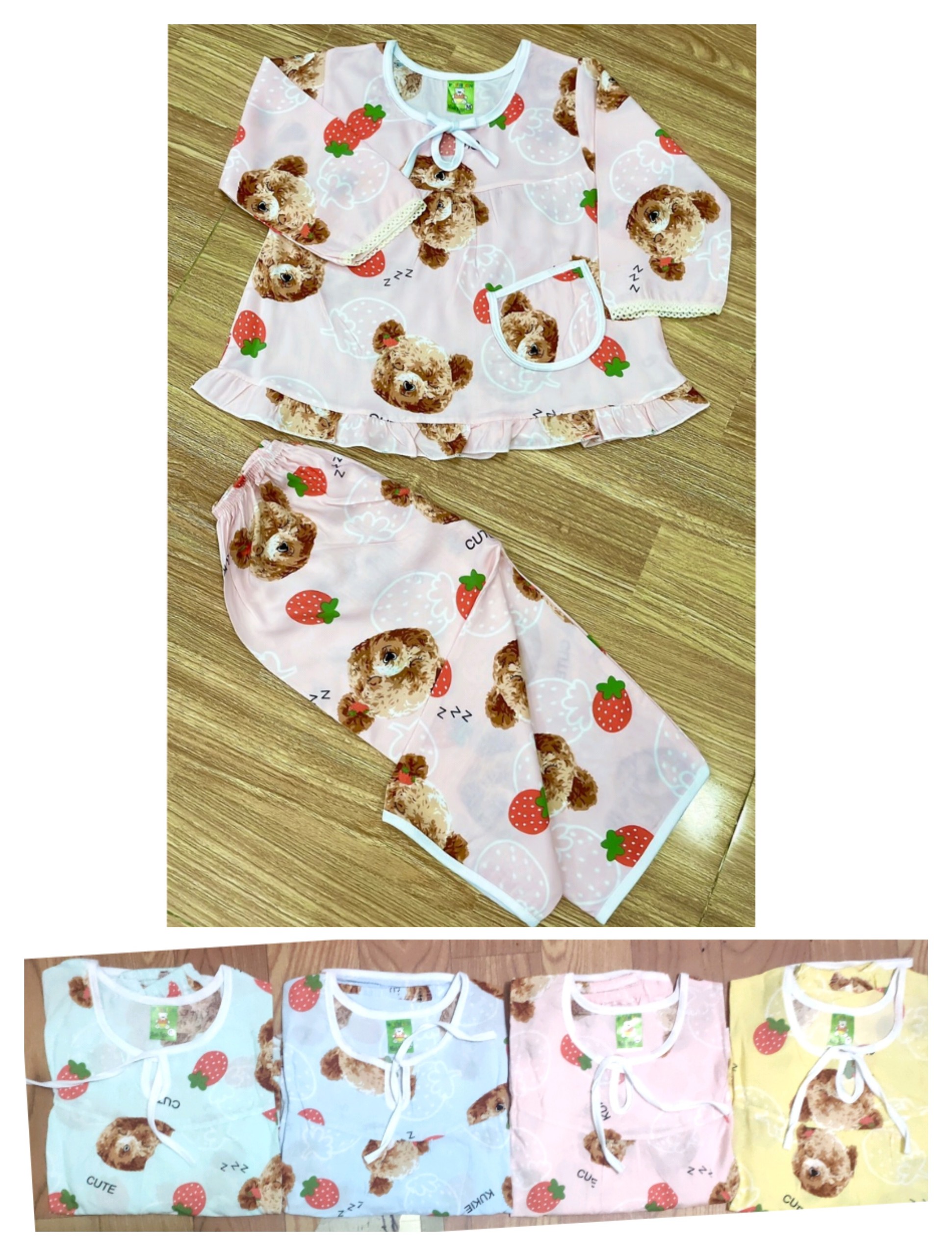 Bộ tole tay dài bé gái (14-18kg) (giao màu ngẫu nhiên)