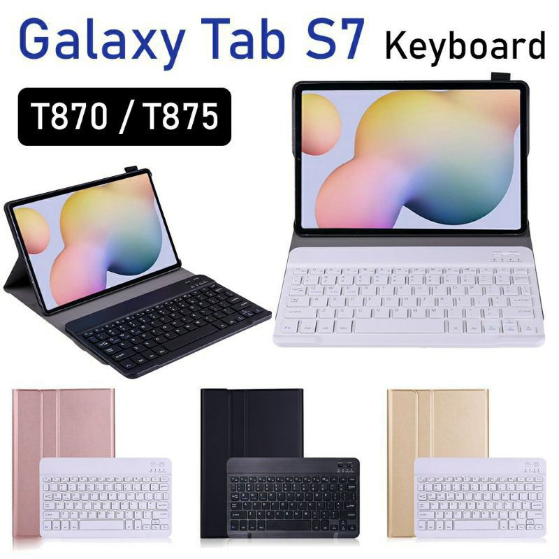 Bao da kèm bàn phím bluetooth samsung galaxy tab s7 11inch t870/ t875 _ tab s7+ 12.4inch sm-p970 smart keyboard