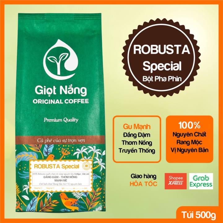 Cà phê Robusta rang xay nguyên chất dùng chế biến cafe pha phin và espresso vị đậm đặc trưng từ GIỌT NẮNG COFFEE – No Brand ,SKU : 1749571333_VNAMZ-7828051678 >>>🇻🇳 Top1Vietnam 🛒>>> lazada.vn 🇻🇳🇻🇳🇻🇳🛒🛍🛒