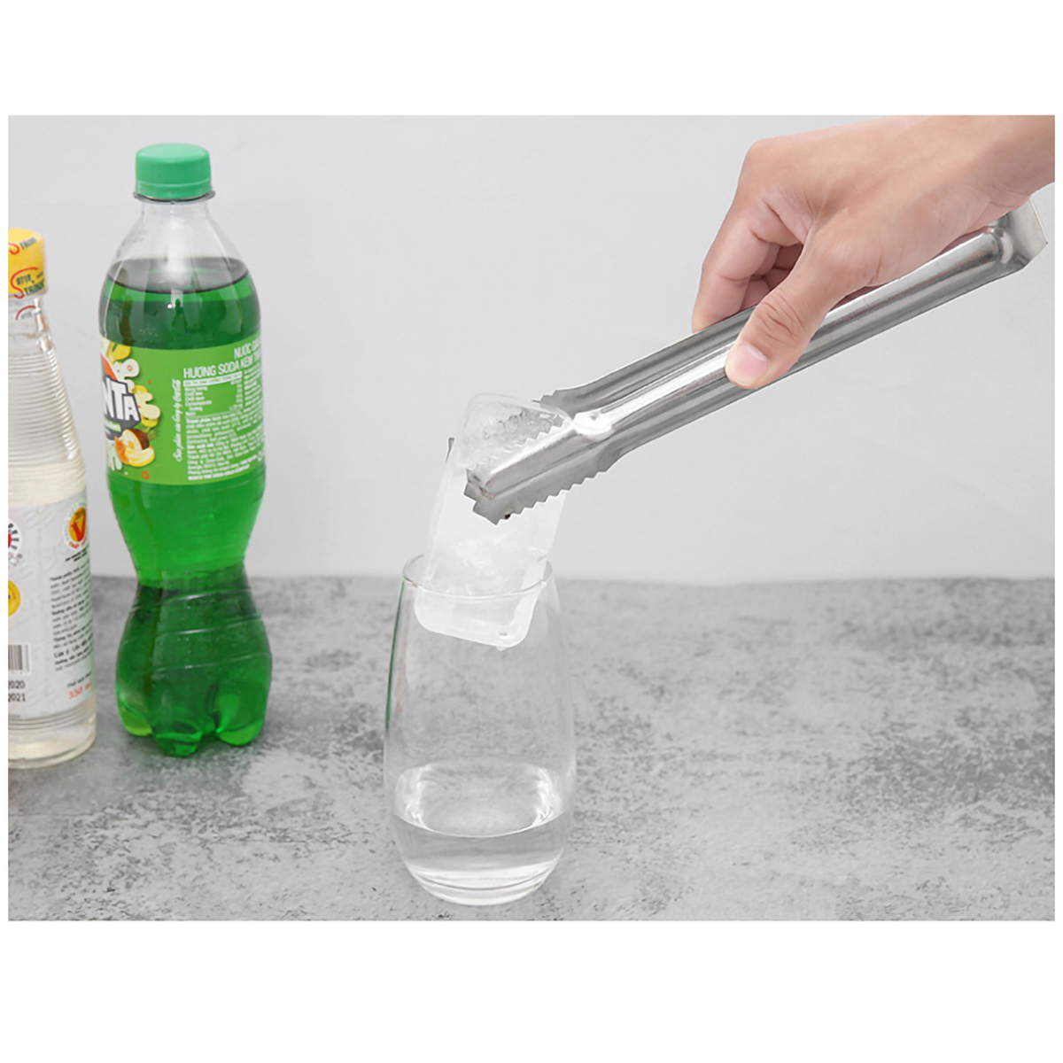 Kẹp inox gắp thức ăn gắp nước đá