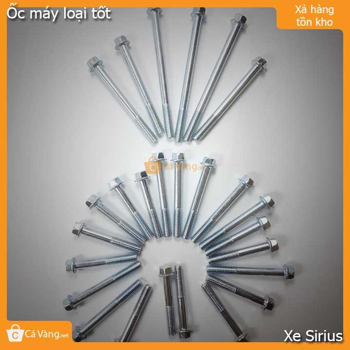 Ốc máy lắp cho lốc máy xe Yamaha Sirius loại tốt giá rẻ