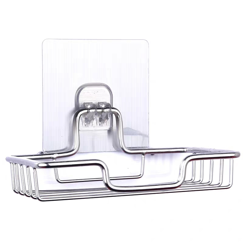 Khay Đựng Xà Bông Dính Tường Inox 304, Kệ dán tường để đồ nhà tắm tiện ích gia đình