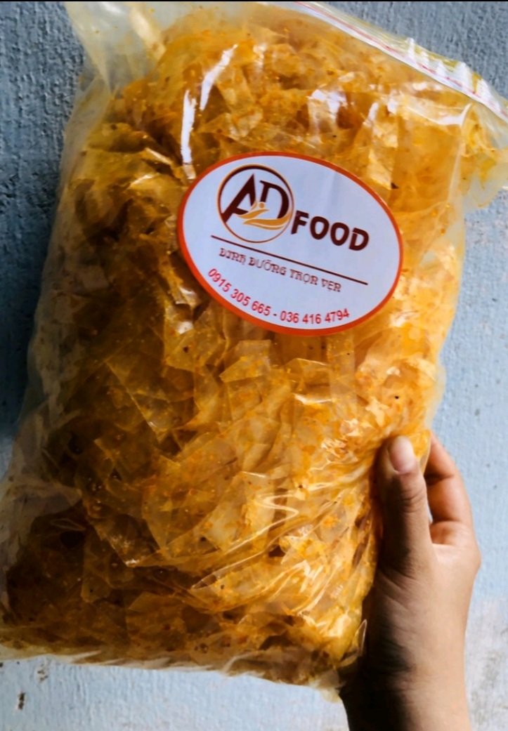 Bánh tráng trộn sa tế và tép 500gr