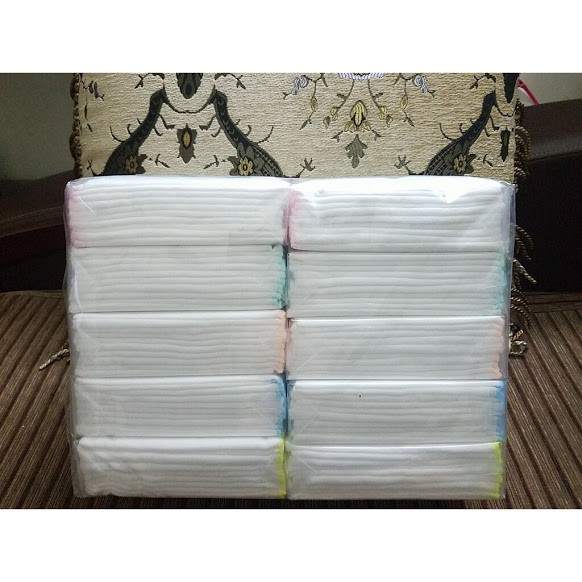 [HCM]Khăn xô sữa 4 lớp viền đẹp ( bịch 10 cái )
