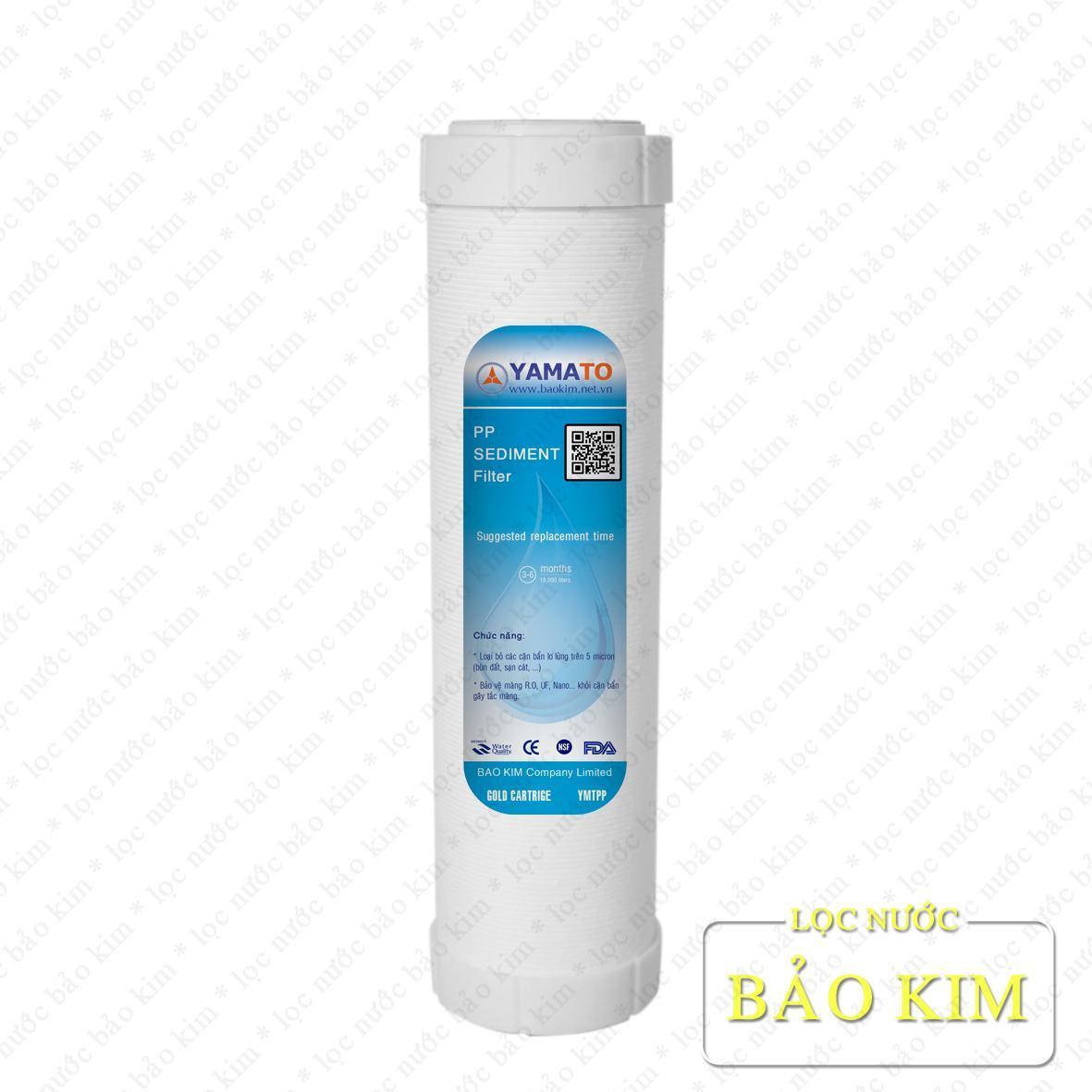 Lõi lọc nước số 1 10 inch yamato - pp sediment 5um