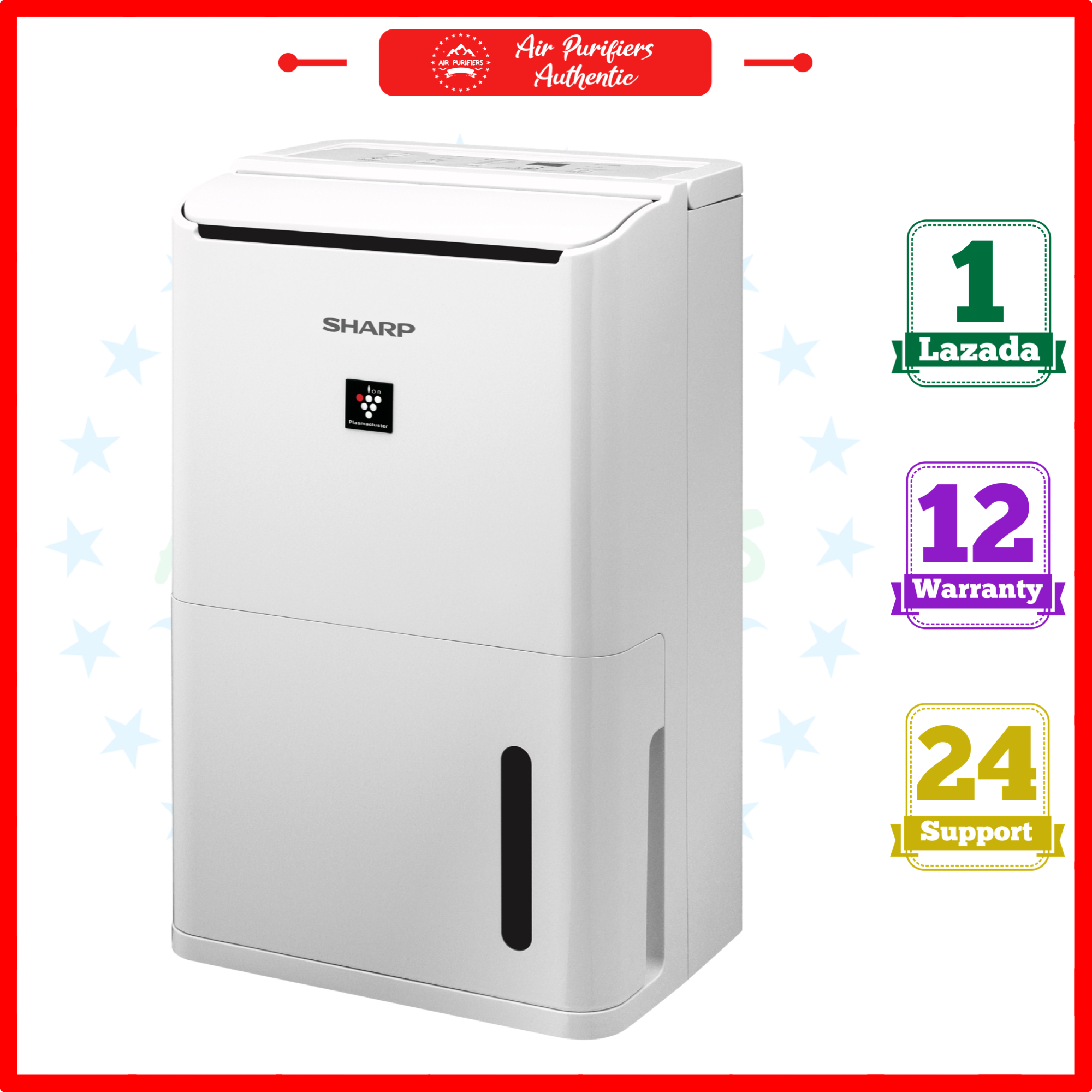 Máy tạo ion và hút ẩm Sharp DW-D12A-W (25m²/12lít)