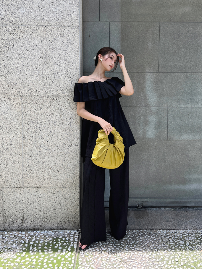 COCO SIN - Quần Linen Đen Dài