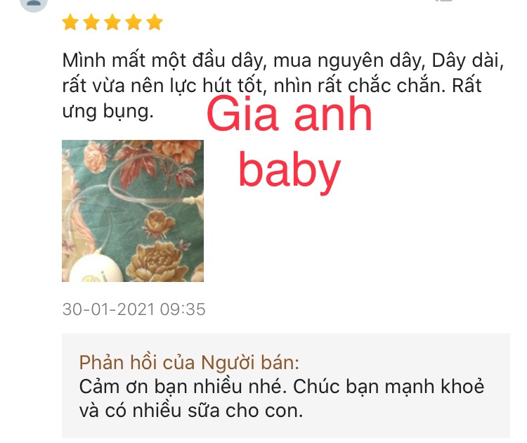 Dây hút máy hút sữa medela swing đơn
