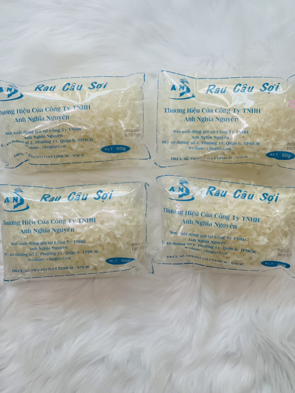 Rau câu sợi ngắn thương hiệu ANN 1 gói 50 Gram -  Chất lượng thơm ngon