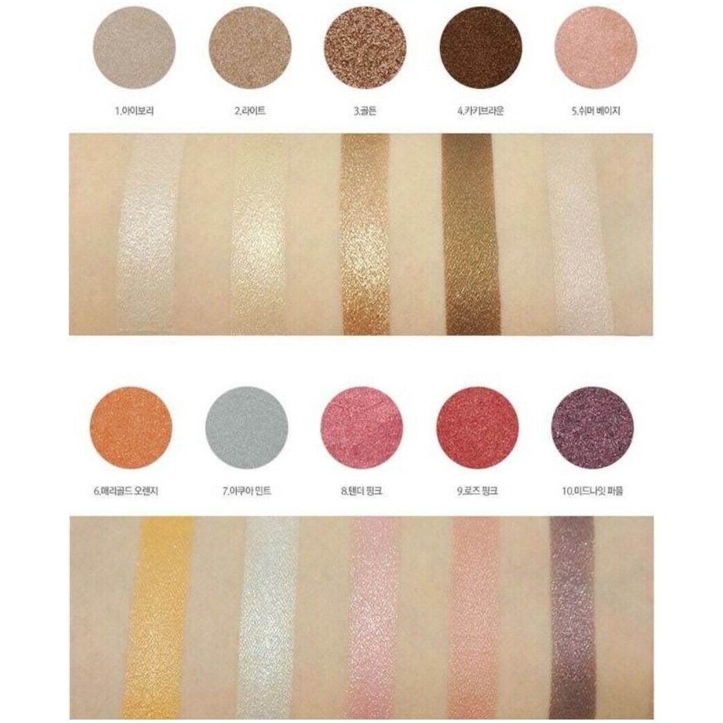 Phấn mắt lì có nhũ ánh kim dịu dàng Five Back Eyeshadow 3g