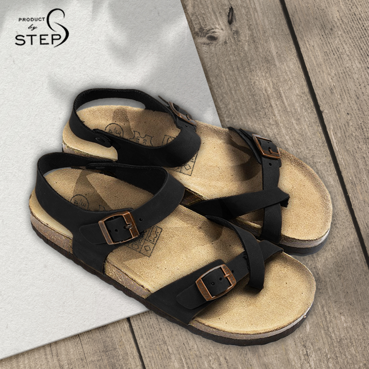 [Sandal] Giày đế trấu Unisex Da thật xỏ ngón (size 35-45)
