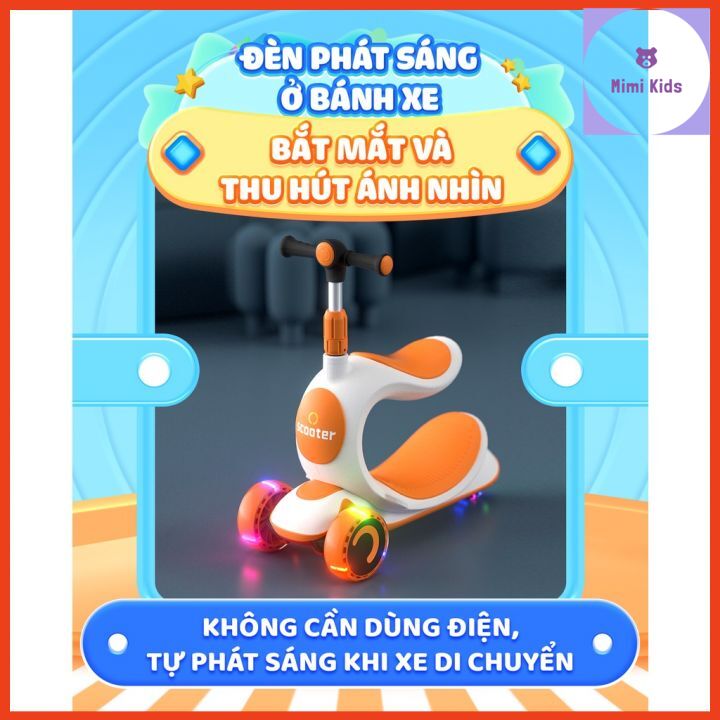 XE TRƯỢT Scooter 3 in 1 cho bé cao cấp