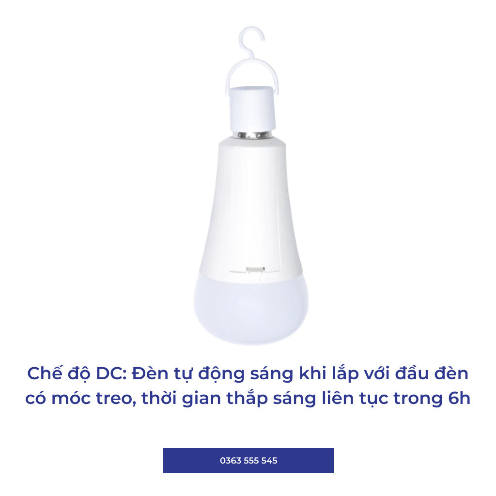 Đèn LED Bulb tích điện 9W Rạng Đông A80.KC/9W