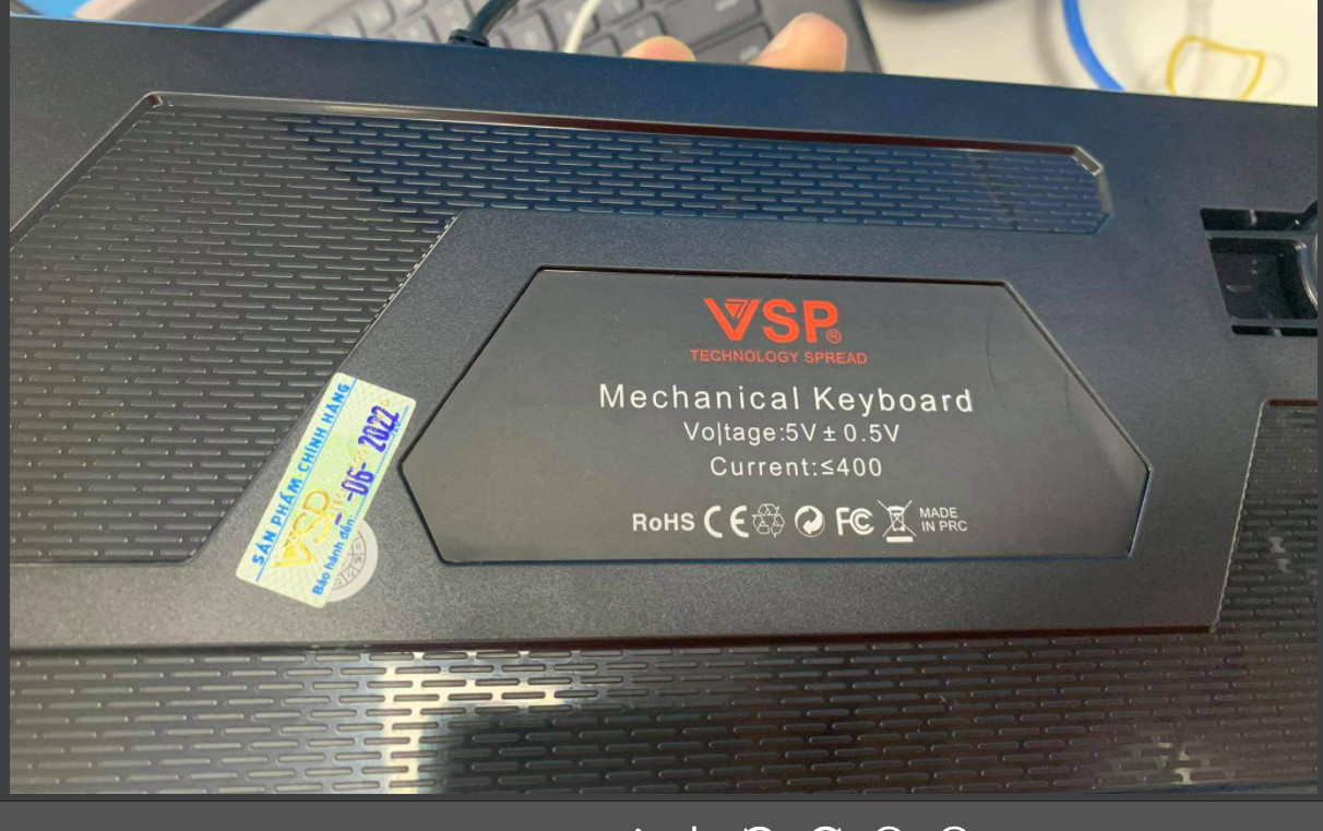 Bàn Phím Cơ VSP VM01 Led - BH 12 tháng (mất hộp)