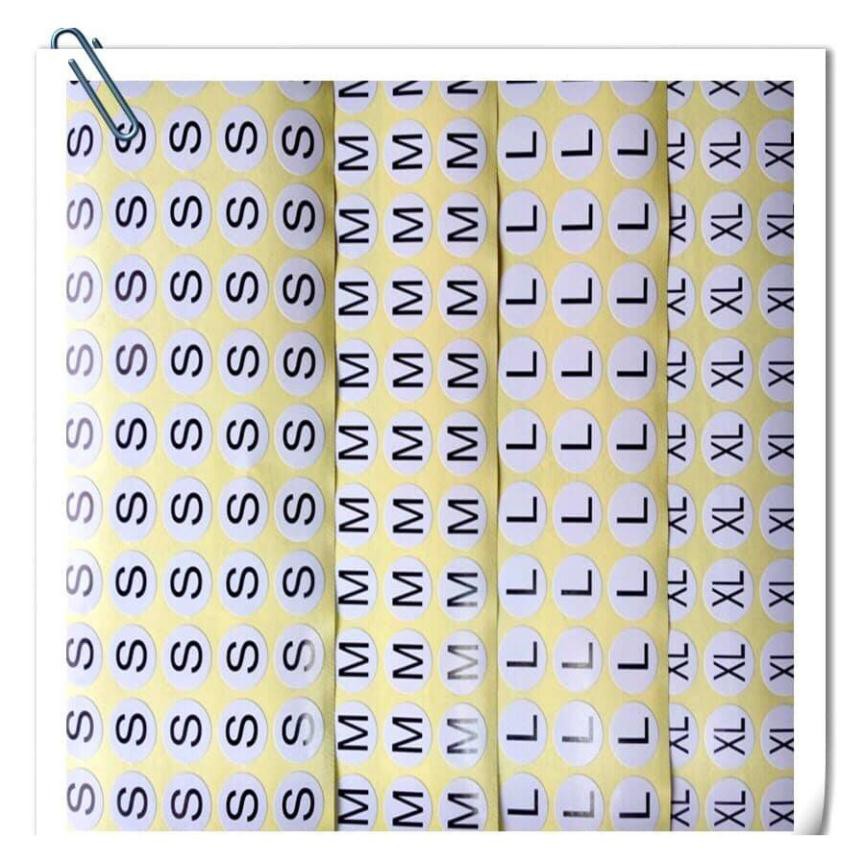 [HCM]Tem dán size Sticker dán size mac Nhãn Size quần áo (Có sẵn)