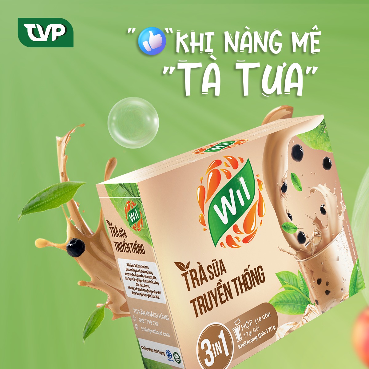 TRÀ SỮA HÒA TAN 16 GÓI WILL
