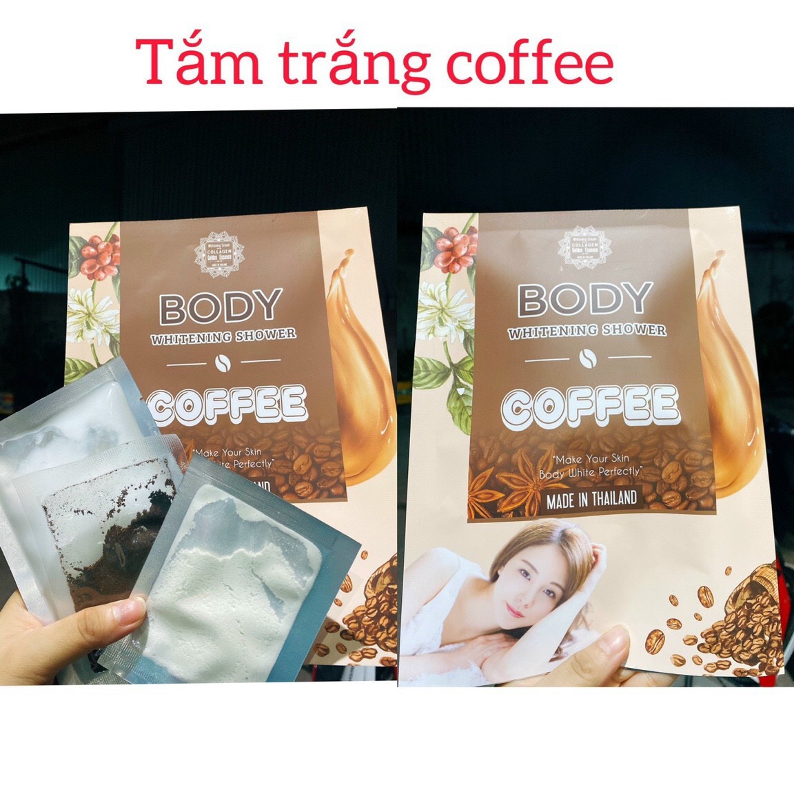 Tắm Trắng Organic Coffe Body Whitening