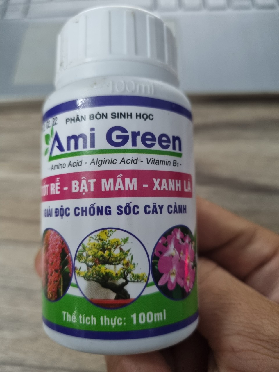 Phân bón sinh học ami green tốt rễ, bật mầm, xanh lá cây trồng