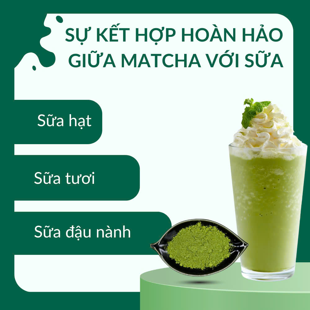 Bột Matcha Natsu Nhập Khẩu Chính Hãng Nhật Bản, Dùng Pha Chế Đồ Uống, Làm Bánh, Trà Đạo