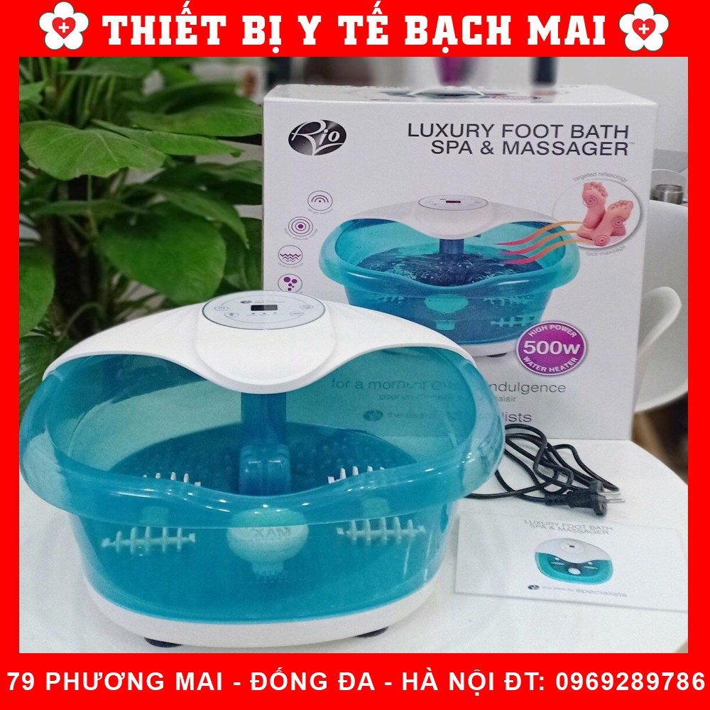 Bồn Ngâm Chân Massage Rio FTBH5 [Nhập Khẩu Anh Quốc + 02 Thảo Dược Ngâm Chân]