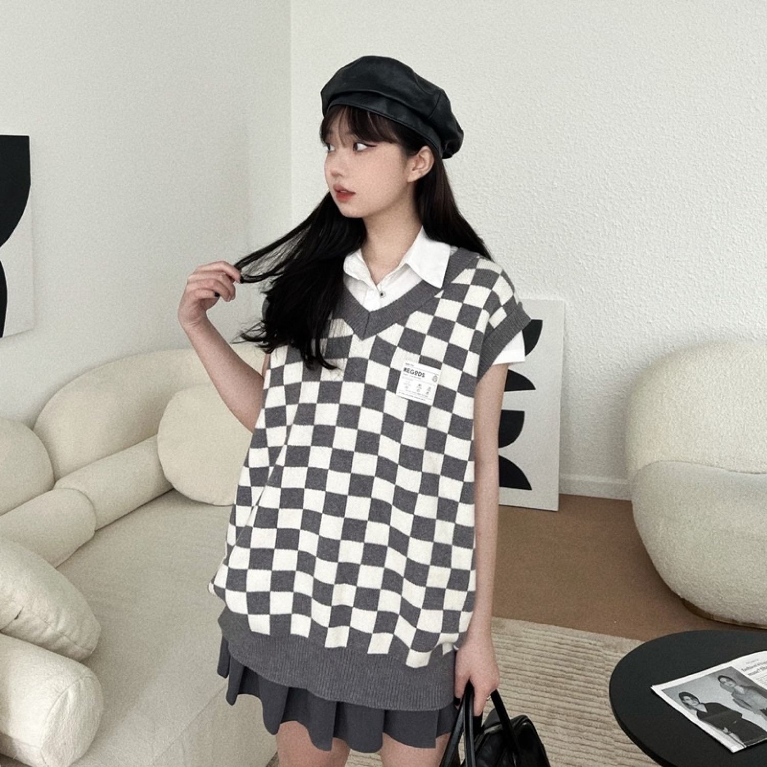 Áo Gile len Regods Unisex Form rộng ( GILE LEN )