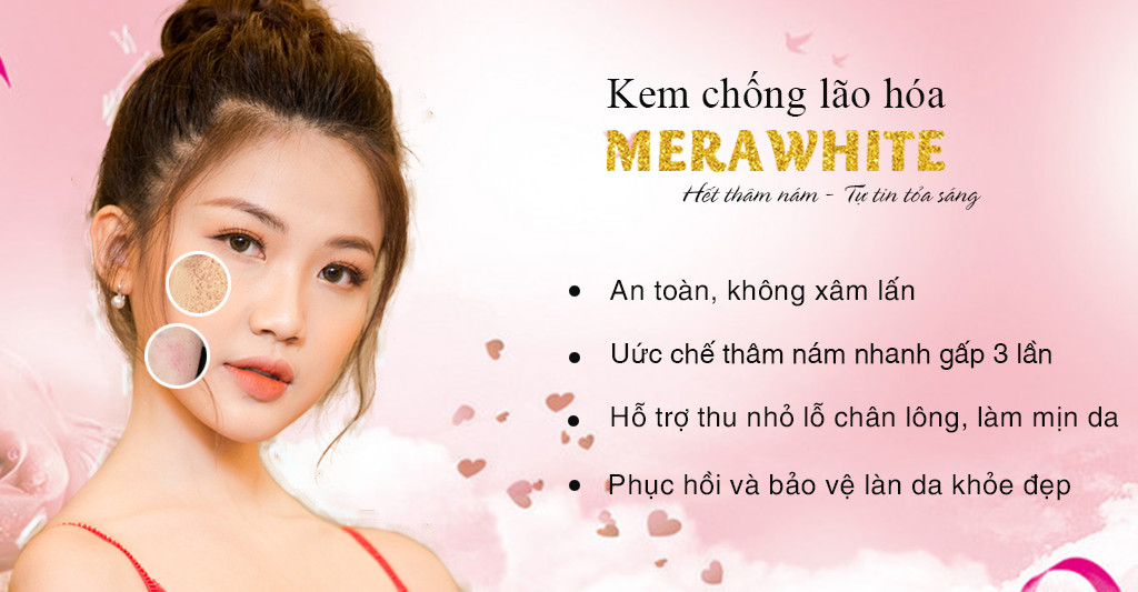 [HCM]Kem Dưỡng Trắng Da Mờ Nám MeraWhite (Kem Đêm)