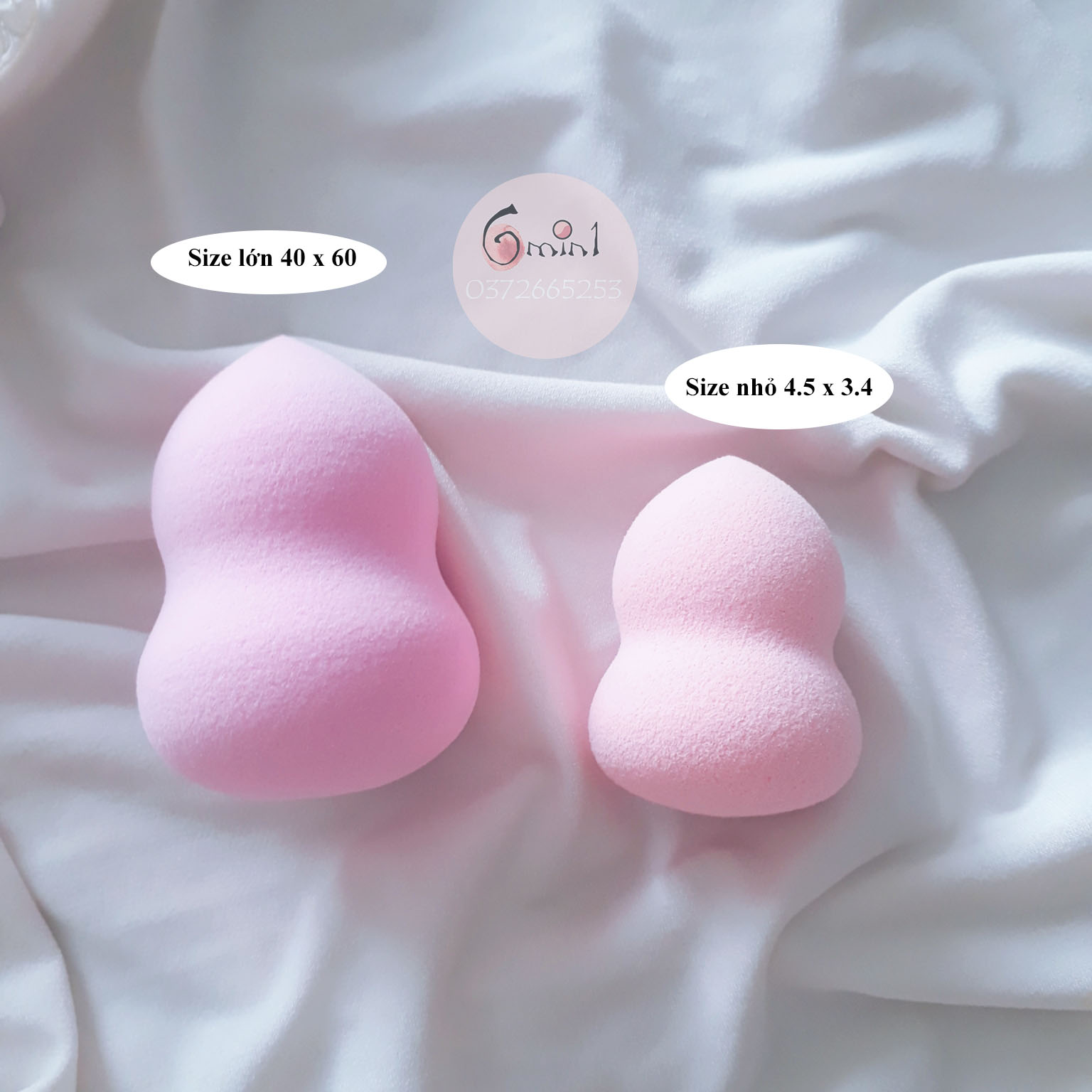 Mút Trang Điểm Hồ Lô Size Lớn 60 x 40mm