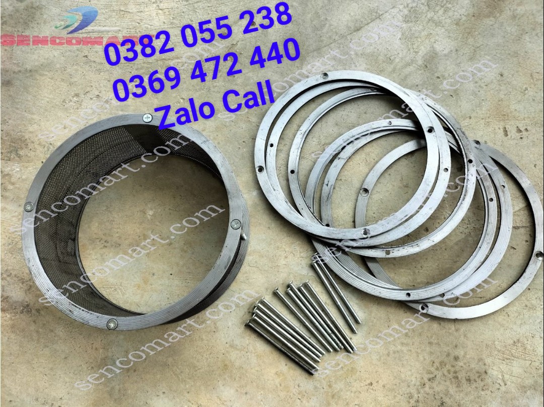 Khung lắp sàng nghiền bột trong máy xát gạo mini gia đình