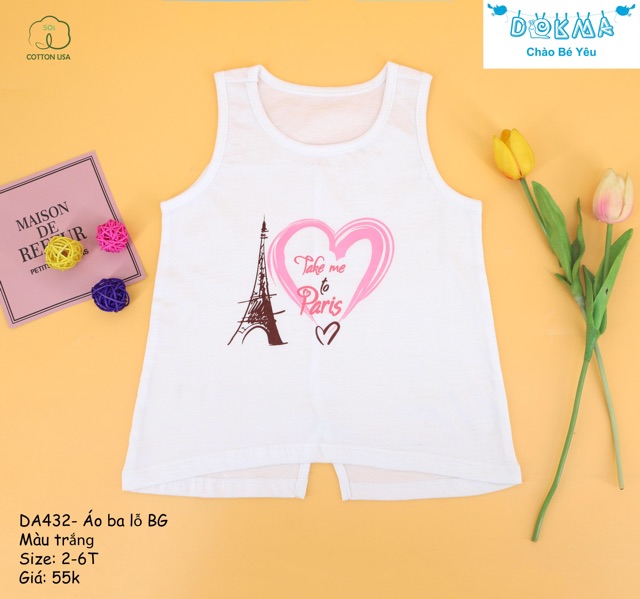 Áo Ba Lỗ Dokma Cho Bé Gái