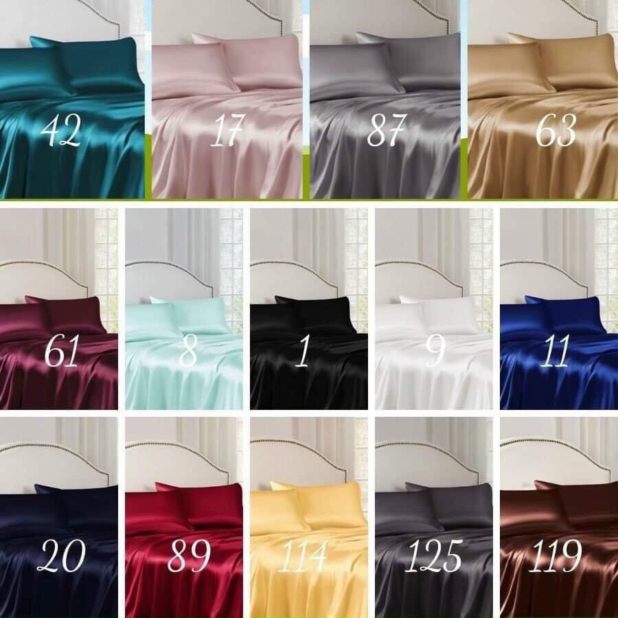 Drap Giường Ga Giường Lẻ Phi Lụa Lan Pham Bedding Mát Mịn - Vàng Đồng