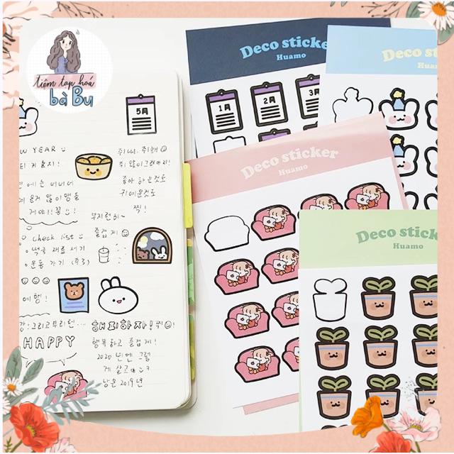 Set Hai Miếng Stickers Phong Cách Hàn