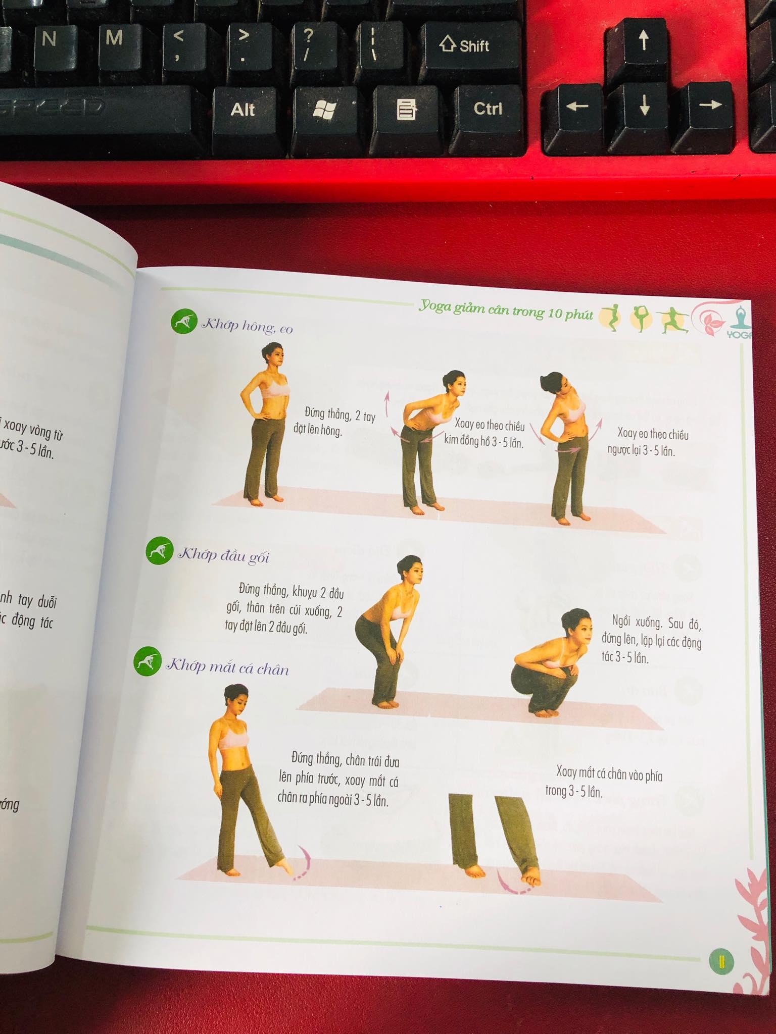 SÁCH - YOGA GIẢM CÂN TRONG 10 PHÚT (TẶNG KÈM ĐĨA DVD)