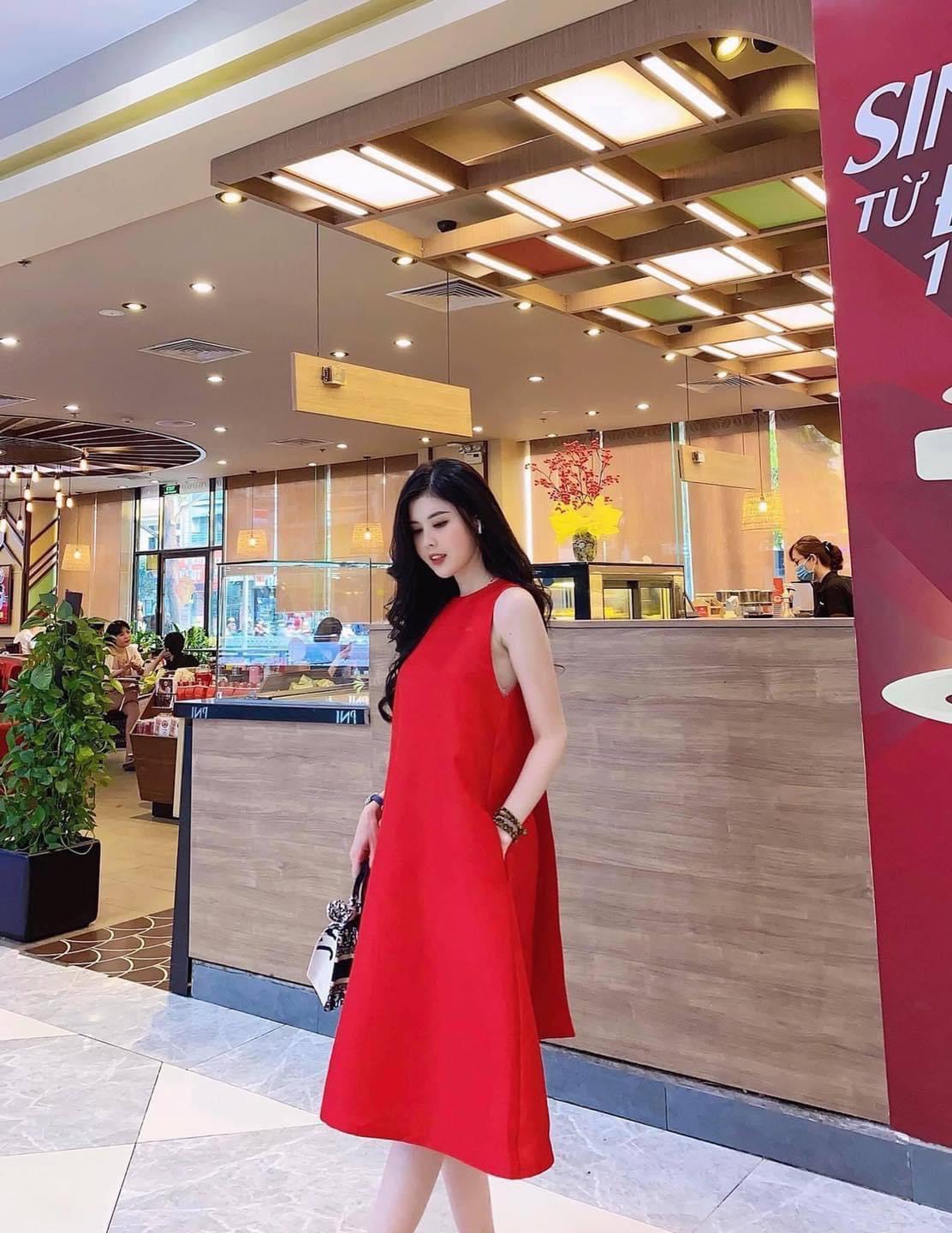 Váy Suông - Đầm Suông V05 Lụa Yếm Dáng A Sang Chảnh