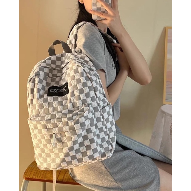 Balo Caro Mix Màu Chất Poly Chống Thấm