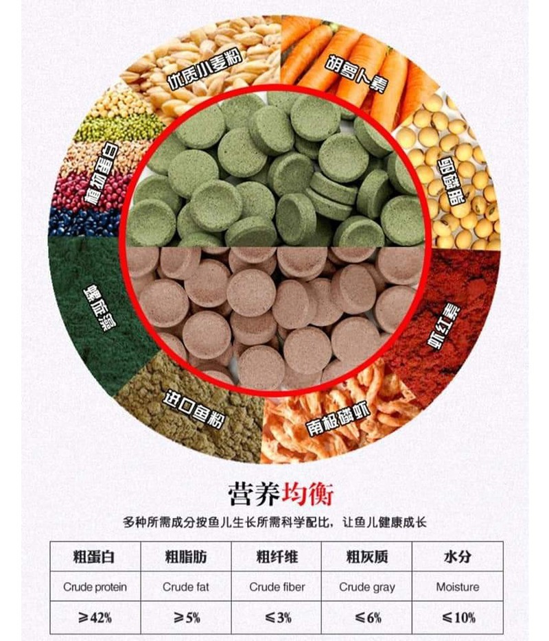 Viên thức ăn dán bể cho cá cảnh 100g - hàng công ty