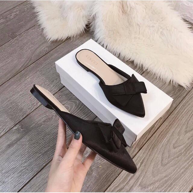 SU1 Dép sục nơ lụa siêu xinh