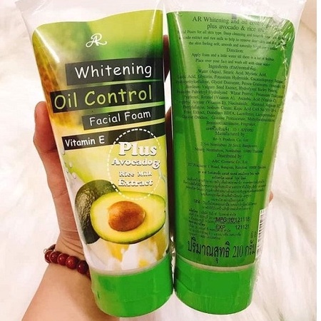 Sữa Rửa Mặt Tinh Chất Bơ Thái Lan AVOCADO Hãng Aron 210gr