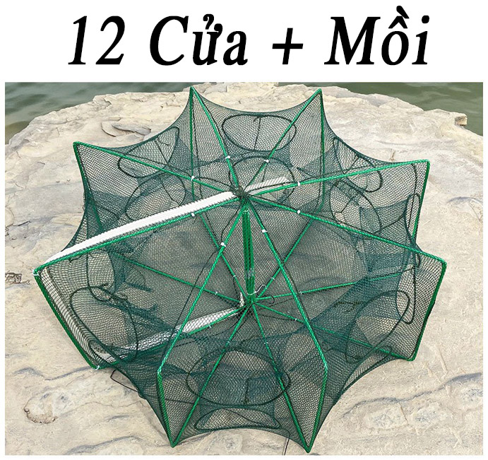 Lồng Bát Giác 8 Cửa Siêu bắt cá + Tặng mồi dụ cá tôm lươn
