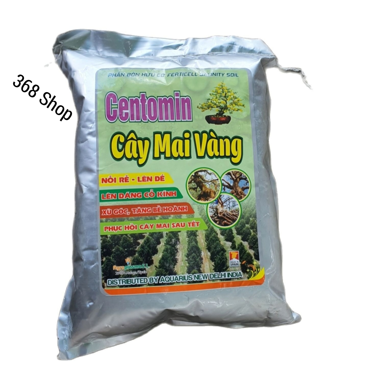 Phân bón chuyên mai vàng Centomin Giúp Nối rễ - Lên đế - xù gốc - Tăng bề hoành.. Chiết lẻ từ bao 5kg
