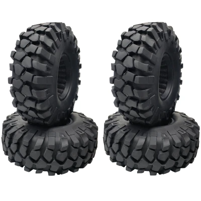 4PCS 1.9 inch Rubber Tyre 1.9 Wheel Tires 108X40MM for 1/10 RC Crawler Traxxas TRX4 Axial SCX10 III AXI03007 90046