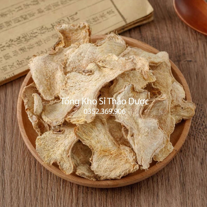 Gừng khô thái lát 1kg - thơm sạch