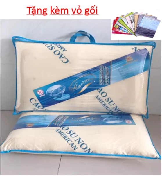 [HCM][buy 1 get 2] pillow lying rubber non quality. Investment for sleep investment for Health size 40x60