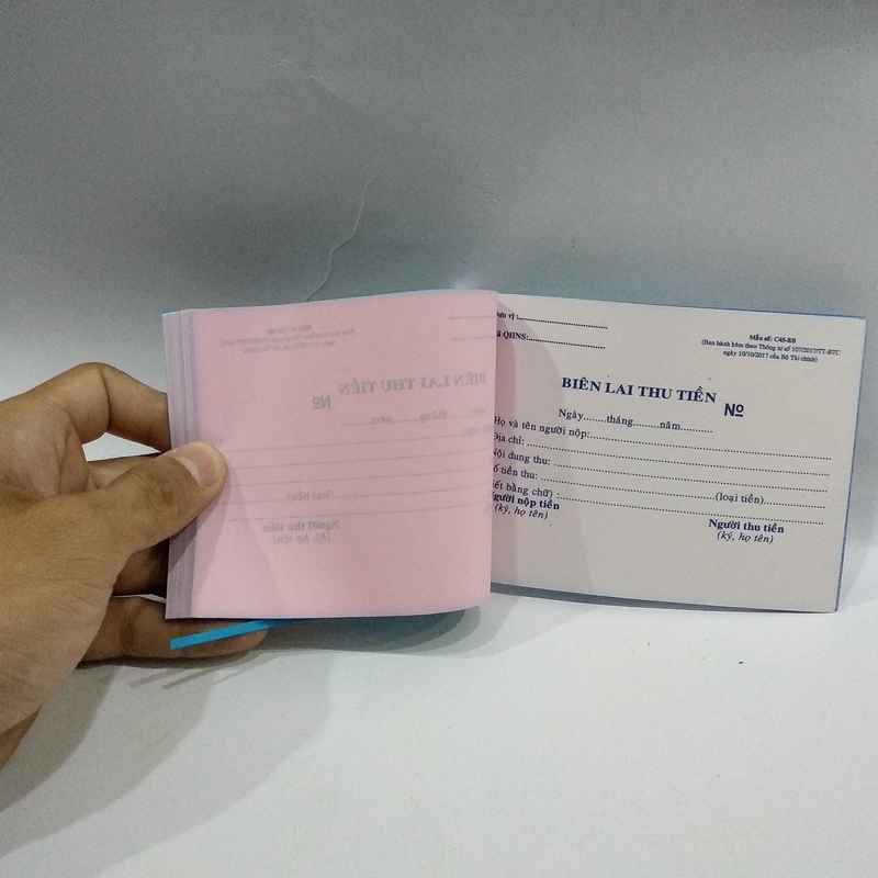 Biên nhận 2 liên (combo 2 cuốn)