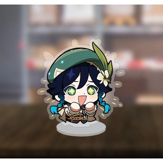 Mô hình standee Genshin Impact Chibi cute dễ thương 3cm