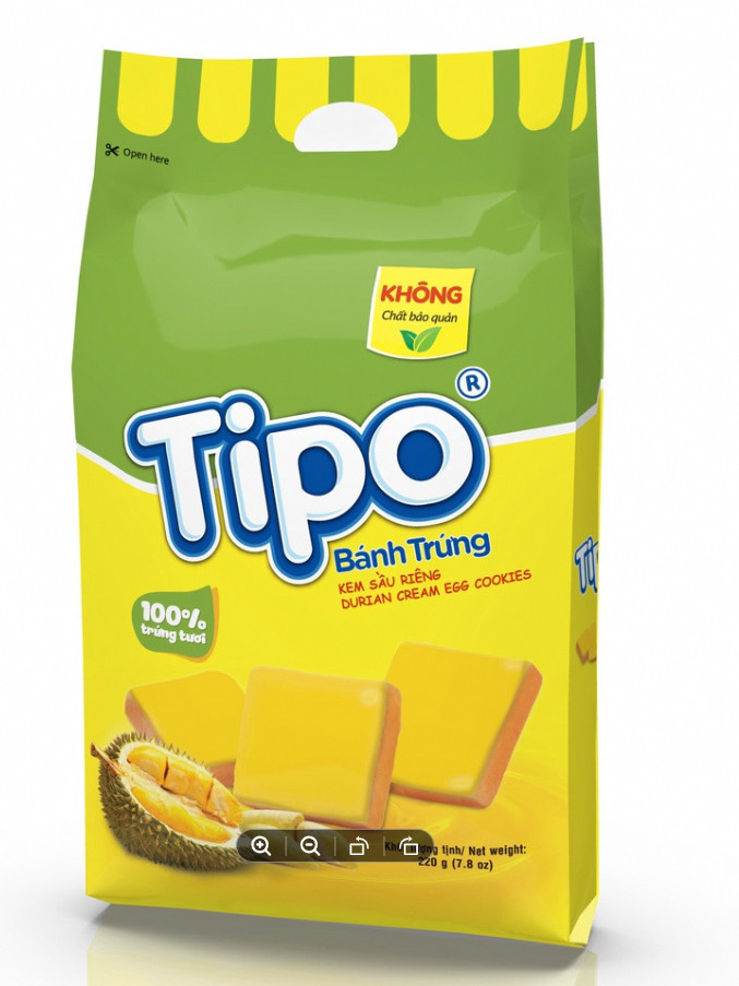 Bánh Tipo Trứng Sầu Riêng 220g