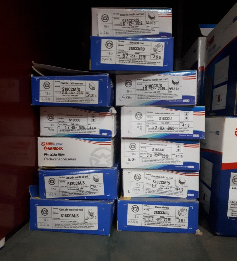HẠT ổ cắm , công tắc s18cc SINO