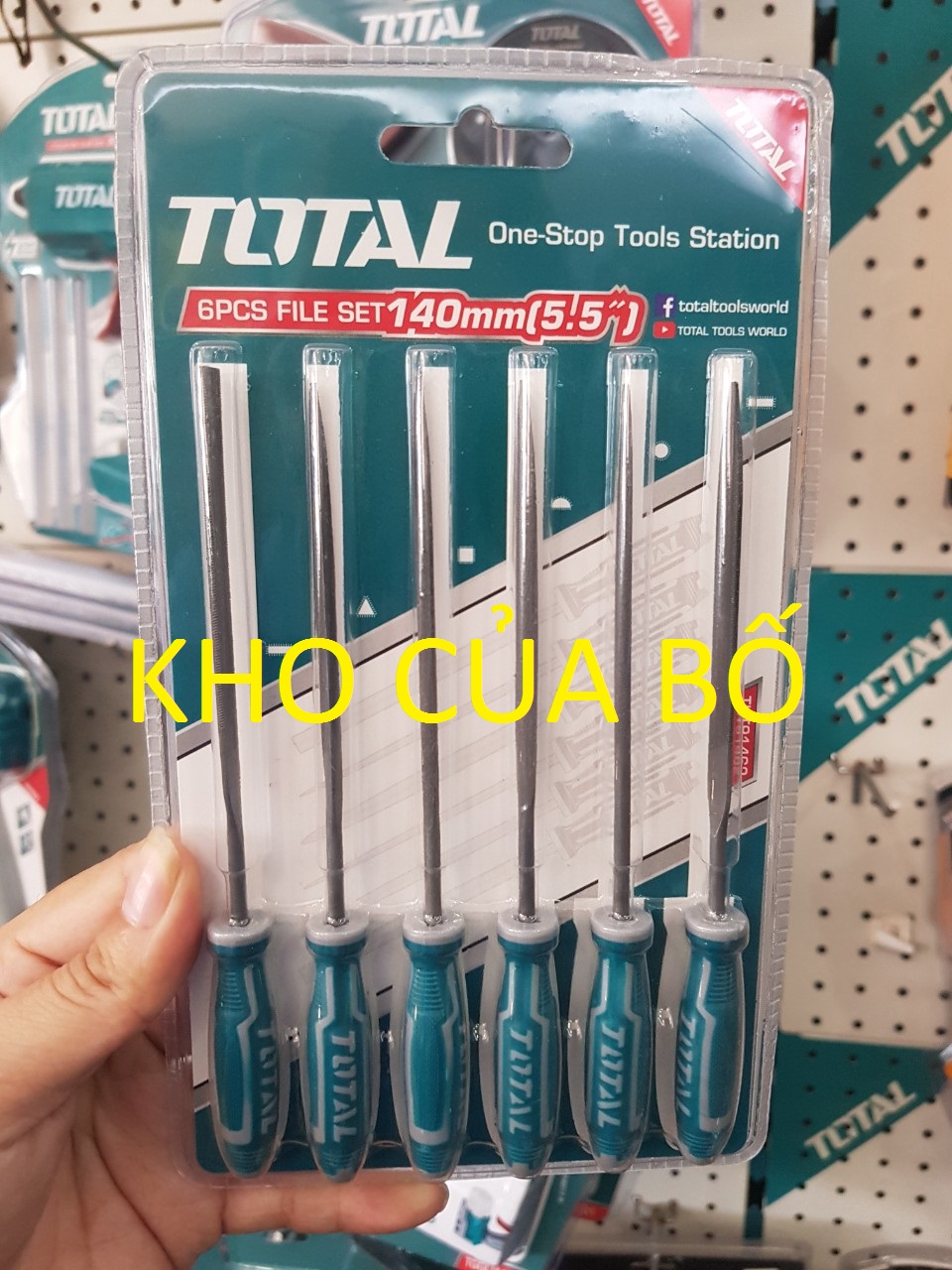 Bộ 6 giũa sắt, total, tht91462